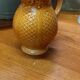 Yellow pitcher faience sarreguemines