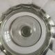 XXL neoclassical 19th-century medical vase in flat-cut crystal
