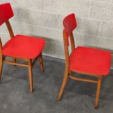 Pair of chairs TON (Thonet) red