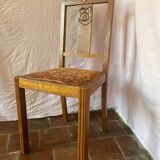 Art Deco leather chair