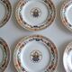 Haviland Limoges porcelain 6 dinner plates "A la corbeille" decor