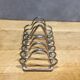 Silver metal toast holder 6 compartments