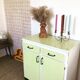 Yellow formica buffet