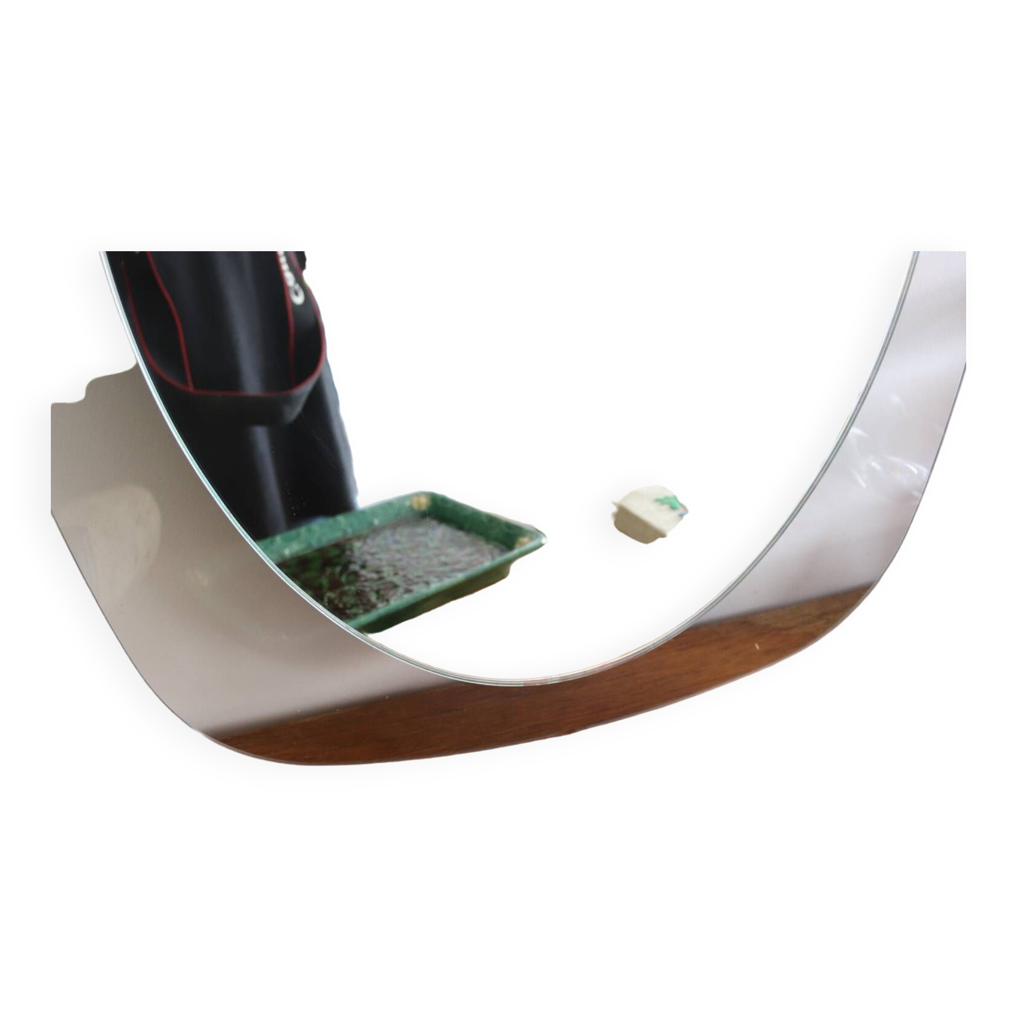 Two-tone glass mirror from the 70s