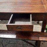 Farmhouse table and benches