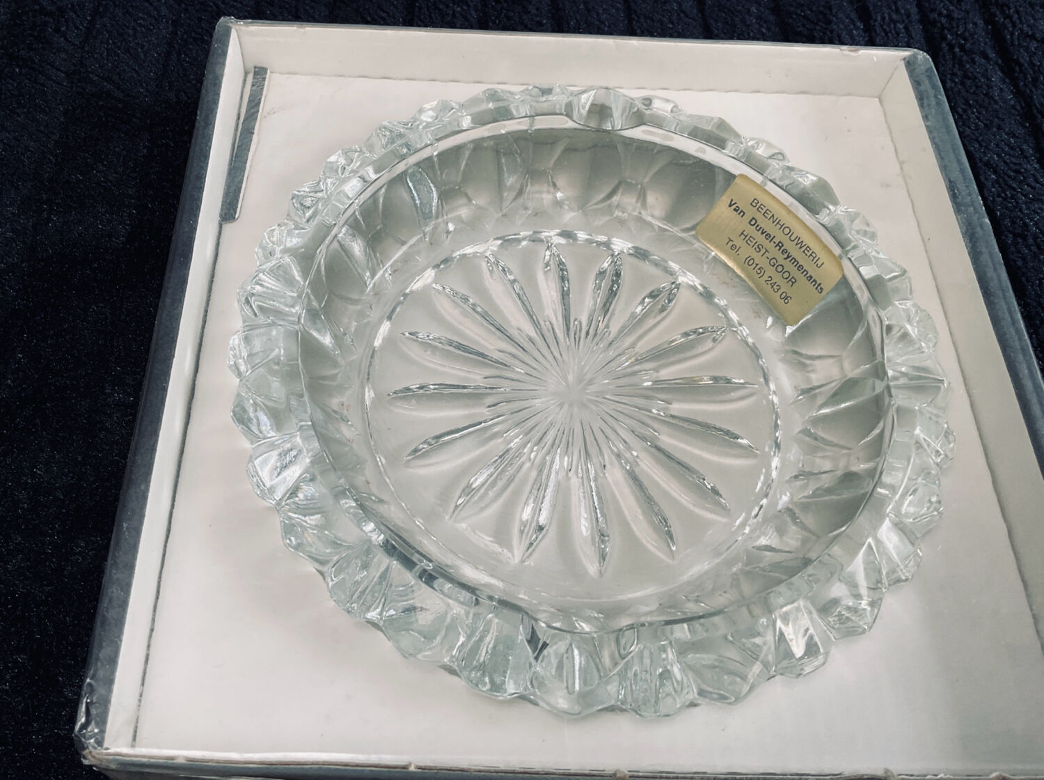 Vintage crystal pocket vases