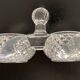 Crystal effect molded glass salter