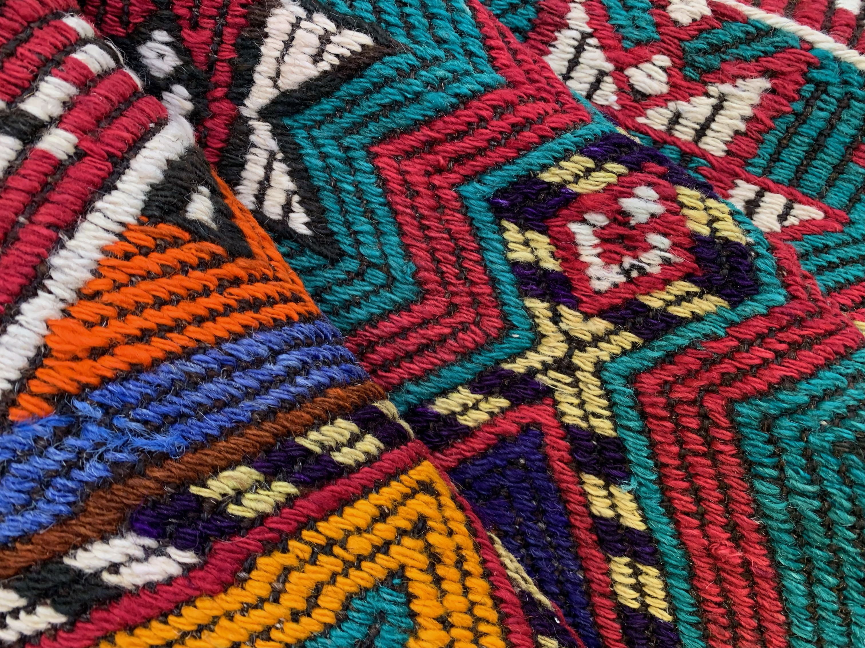 Small Vintage Turkish Kilim Rug 130x71 cm Wool Kelim