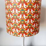 1970s orange bird tulip lamp