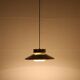 Lyskær Belysning “U.F.O” lampe suspendue / Space Age / design danois moderne / or / laiton / aluminium / années 1970