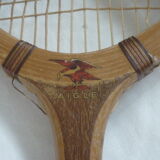 Vintage tennis racket frame wood mark eagle