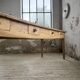 Pine and oak farmhouse table with multiple drawers, communal type, 240cm.