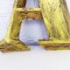 Old letter "A" metal color gold