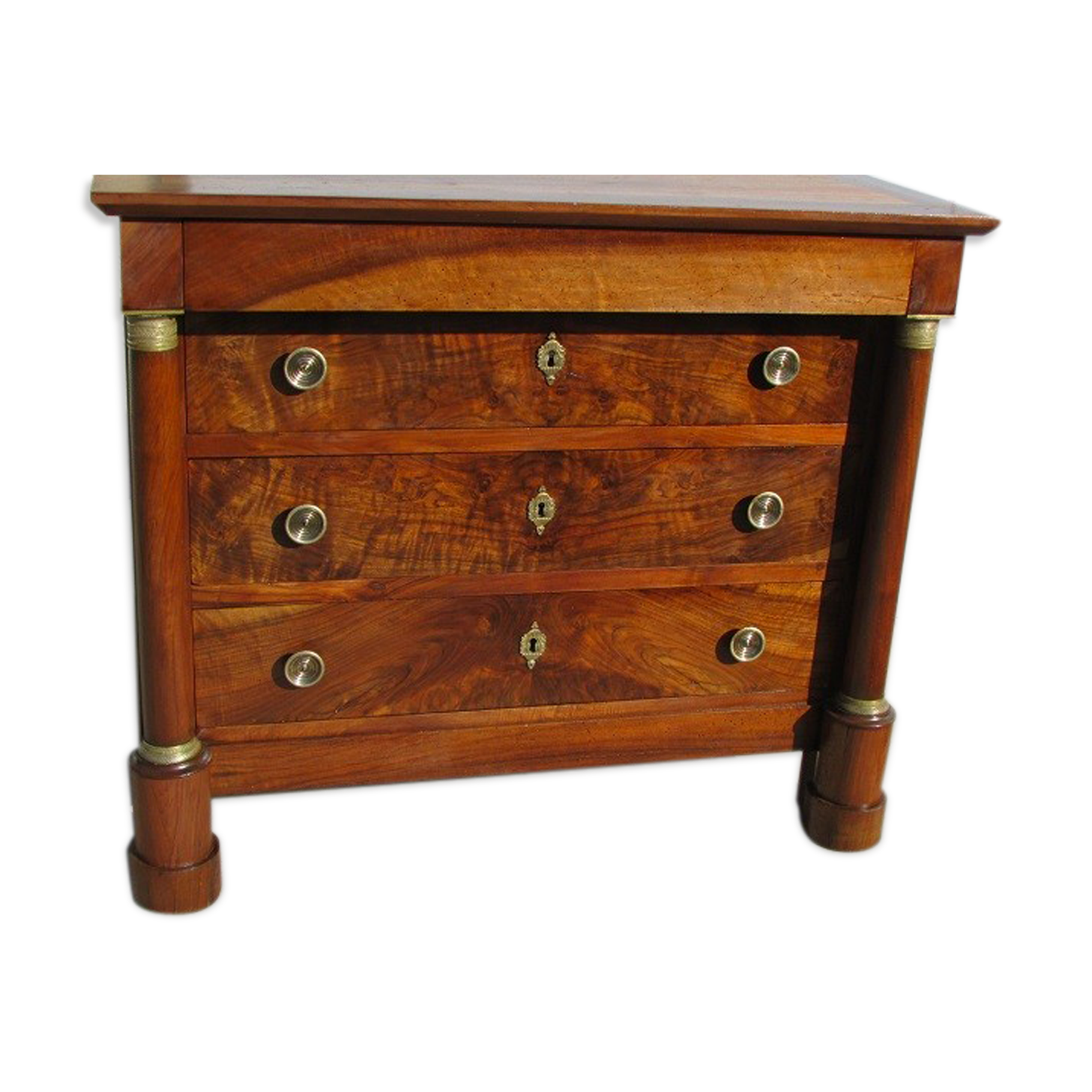 Dresser period Empire walnut , 19th century
