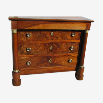 Dresser period Empire walnut , 19th century