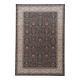 Black floral AKKA oriental rug - Wool