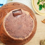 Vase , terracotta soliflore made in greece - vintage