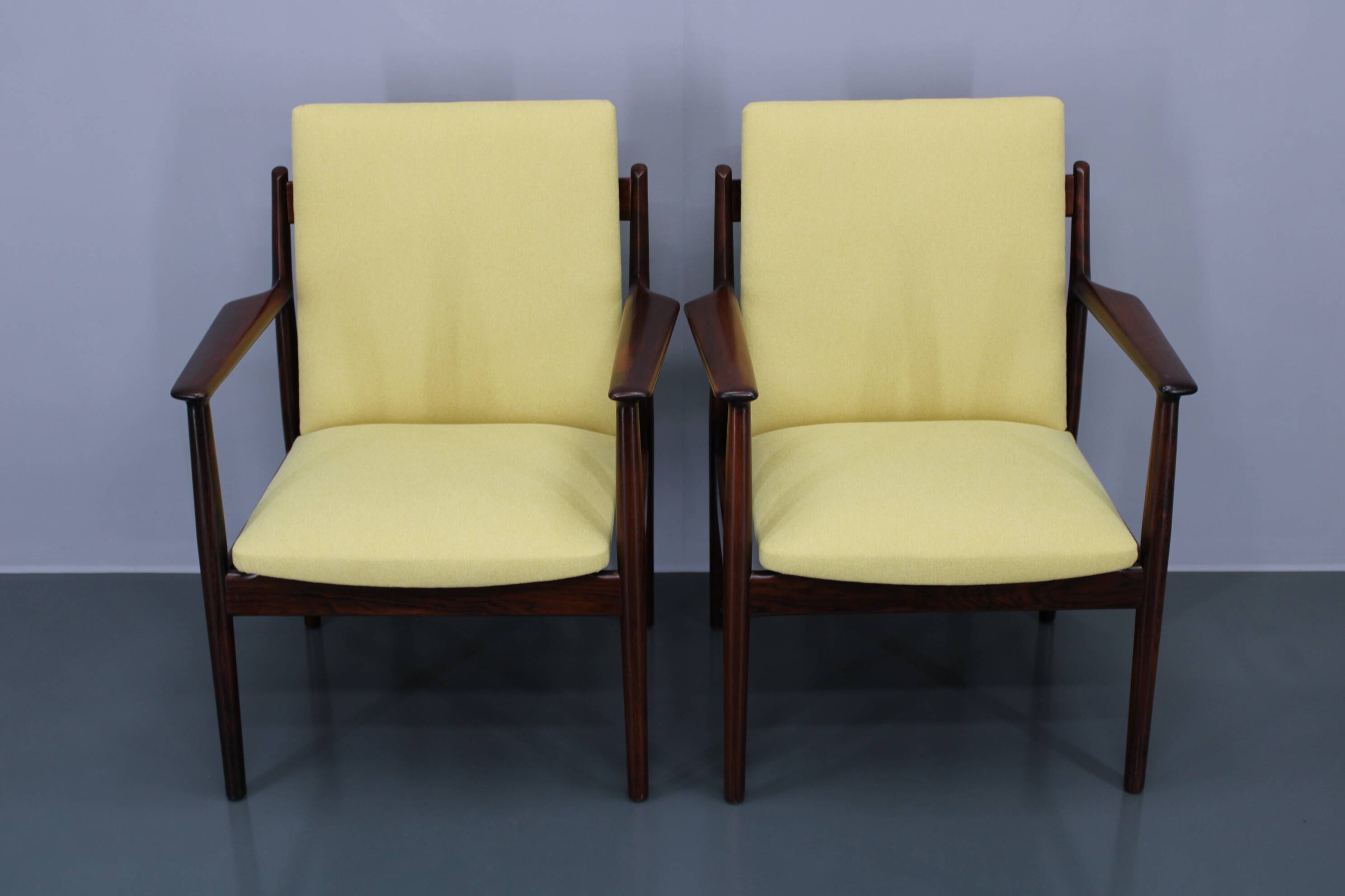 1960s Pair of Arne Vodder 431 Armchairs by Sibast Mobler, Denmark