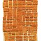 Clementine - Custom orange wool Berber rug