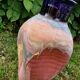 Large ceramic vase, mixed earths - signed - quadrilobed