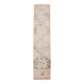 Tapis de couloir turc vintage rouge pâle 3x13, 87x400 cm SK 20299