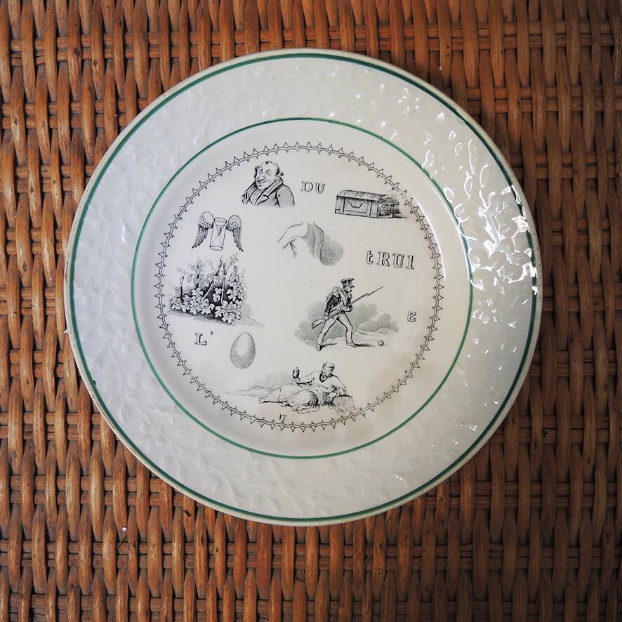 5 old ceramic speakers HB Choisy