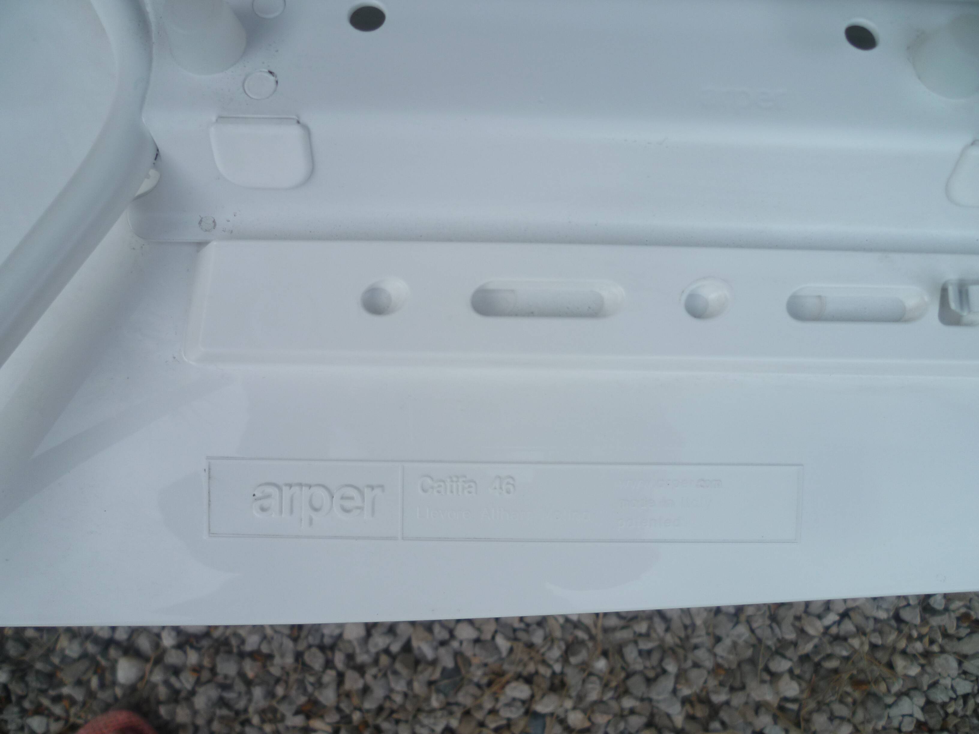 Arper design chair catifa 46 by lievore altherr molina chrome legs white shell