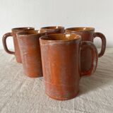 Glazed ceramic mugs