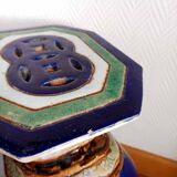 Pair of 20th century ceramic elephant stools