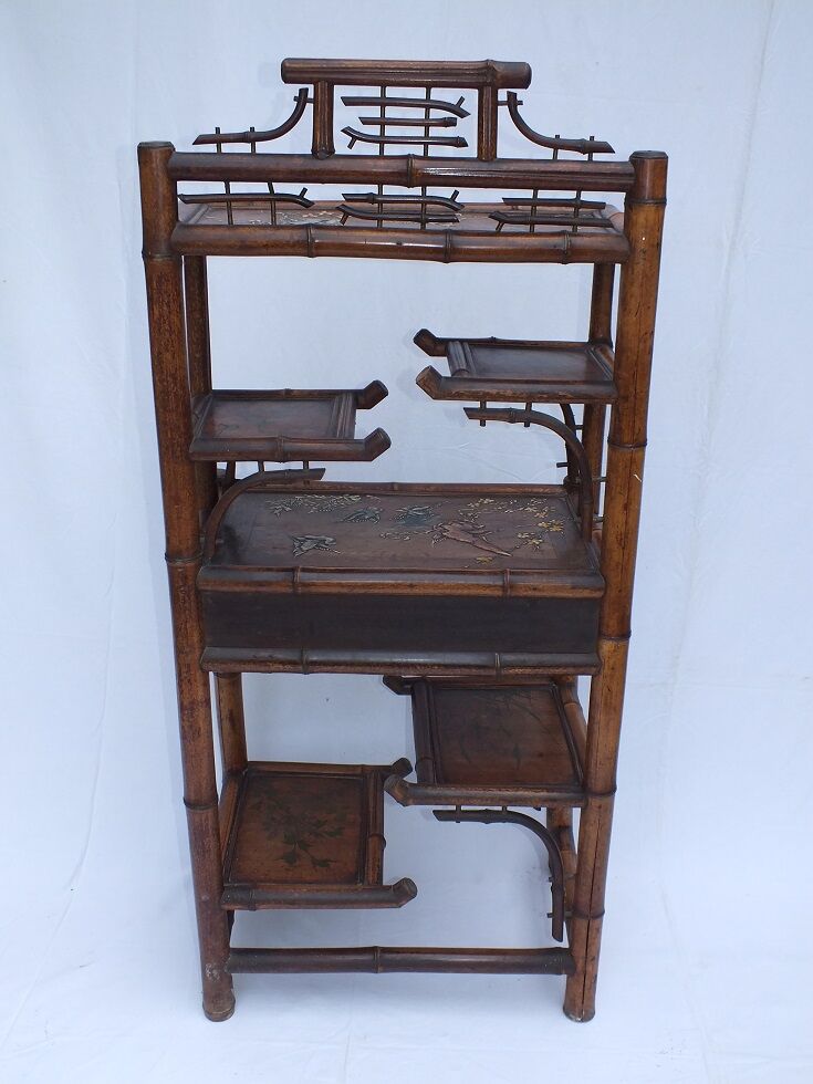 1900 extreme oriental bamboo Cabinet
