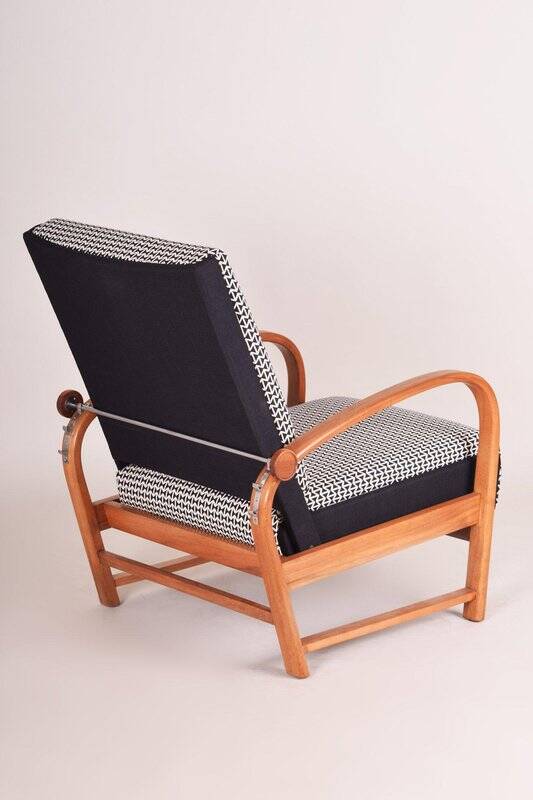 Art Deco Walnut Lounge Chairs attributed to Thonet, Germany, 1930s, Set of 2