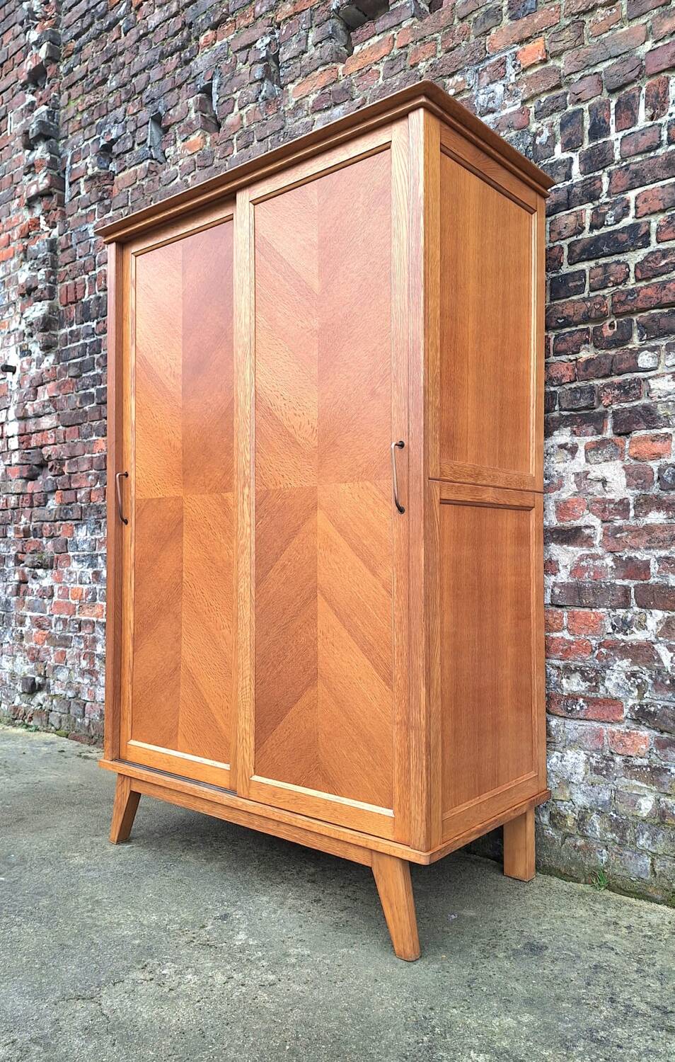 Vintage sliding door wardrobe, antique wardrobe furniture