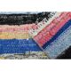 Vintage Turkish Oushak Handmade Wool Cotton Blue Area Rug 86x175