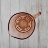 Vintage pitcher pink molded glass