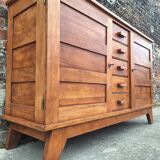 Buffet René Gabriel, furniture reconstruction known as that of the disaster victims.