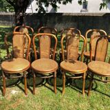 Wicker bistro chairs