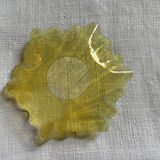 Set of 2 old opalescent bobèches