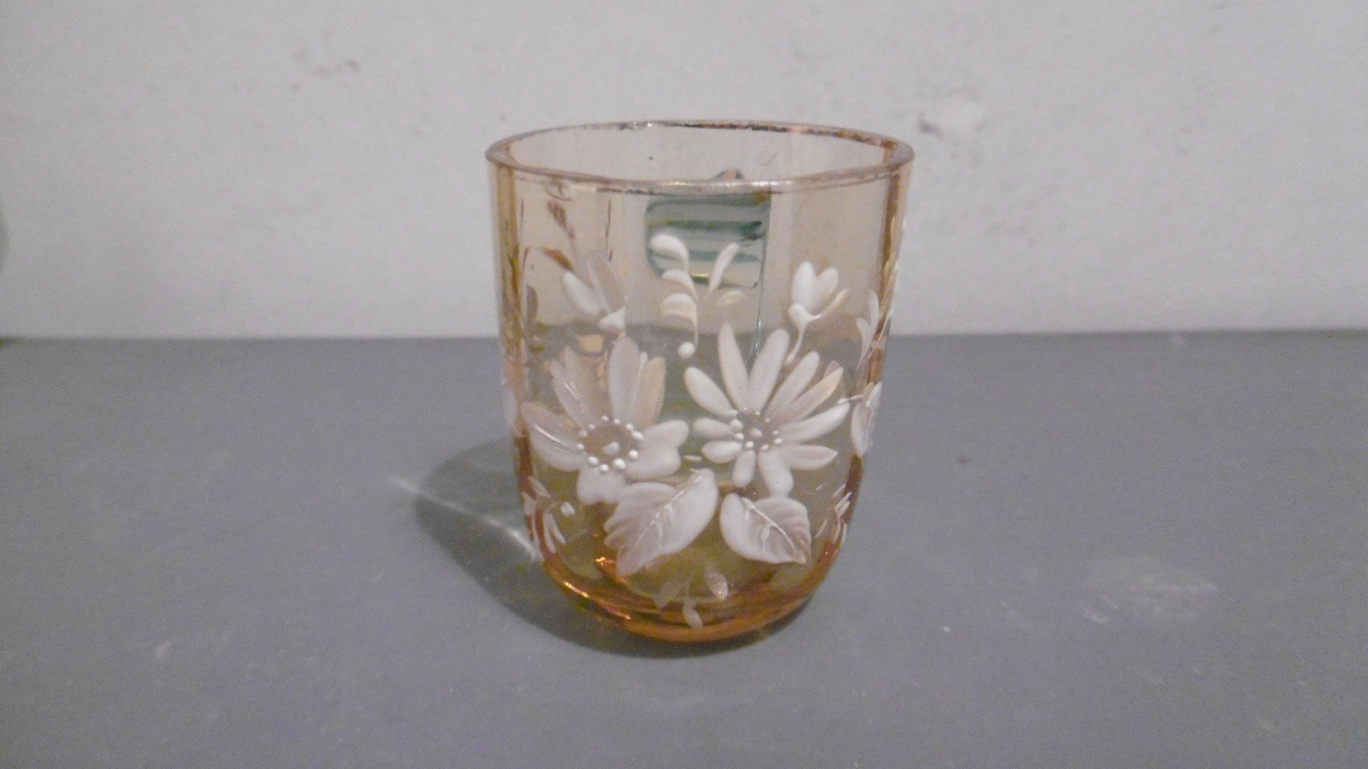 Service a liqueur carafe et verres verre emailé