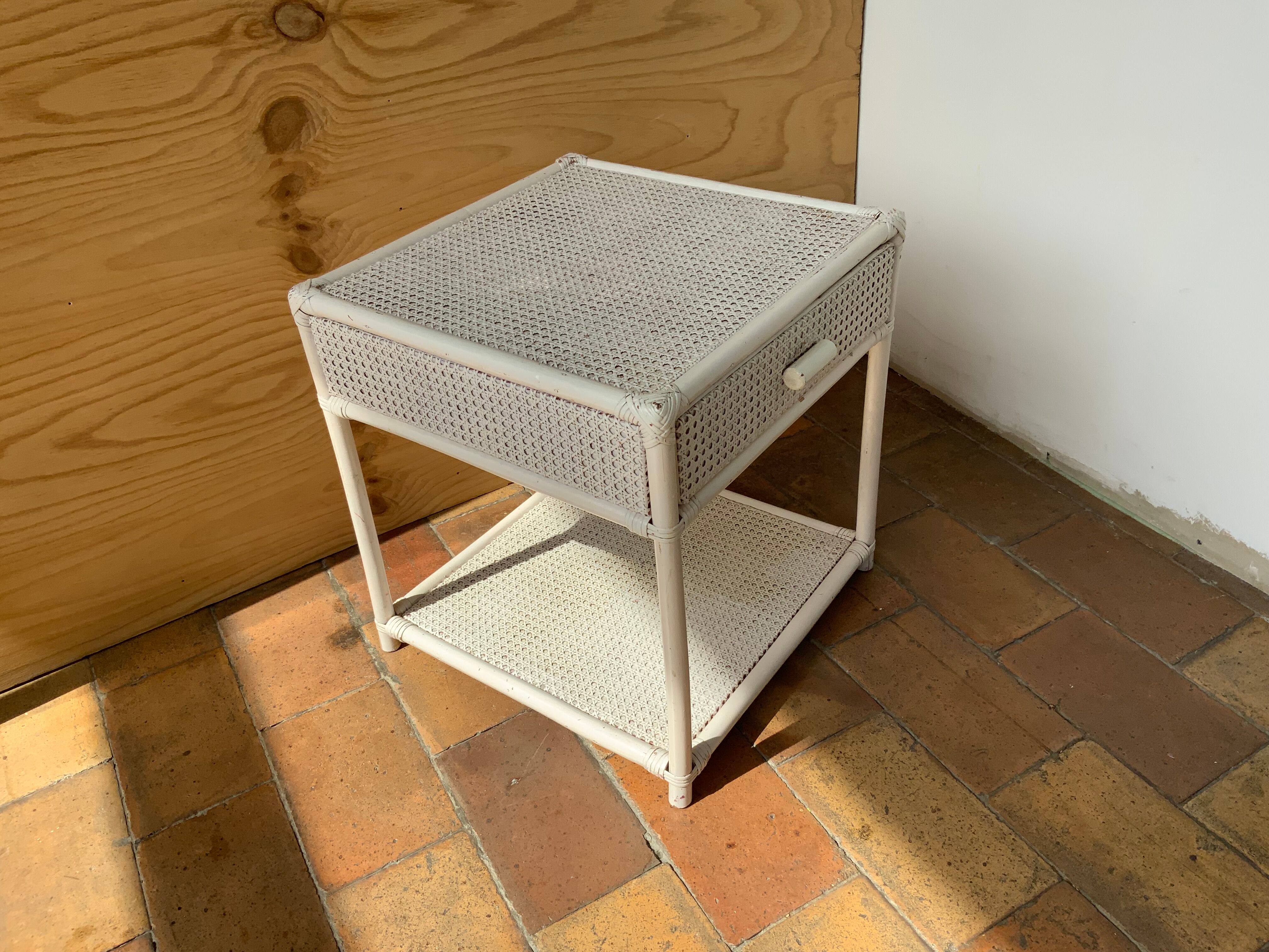 Nightstand or rattan bedside