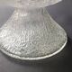 Vintage frosted crystal footed bowl