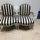 2 Louis XV style armchairs