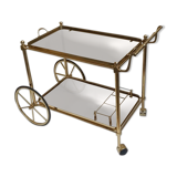 Rolling dessert brass removable tray 70s
