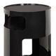 Black metal side table