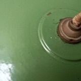 Green saucer pendant light