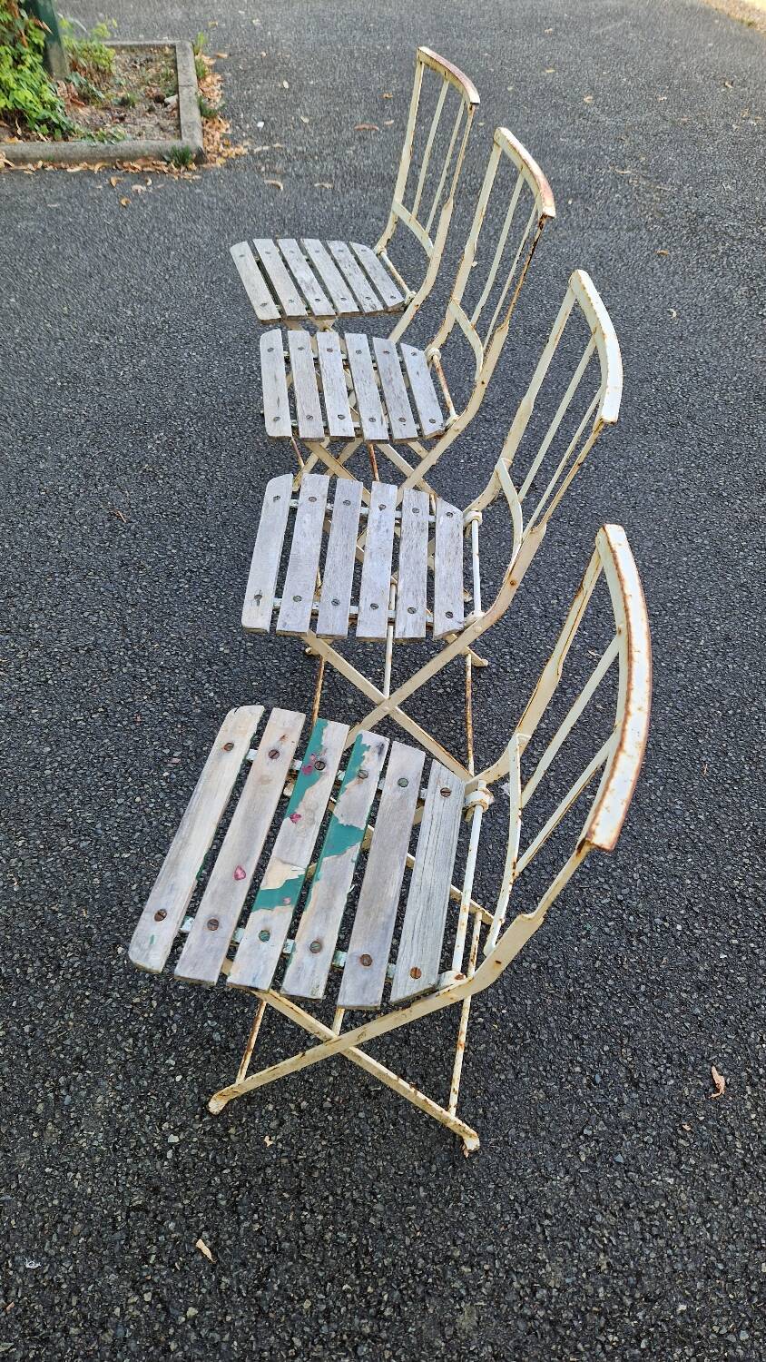 4 garden chairs