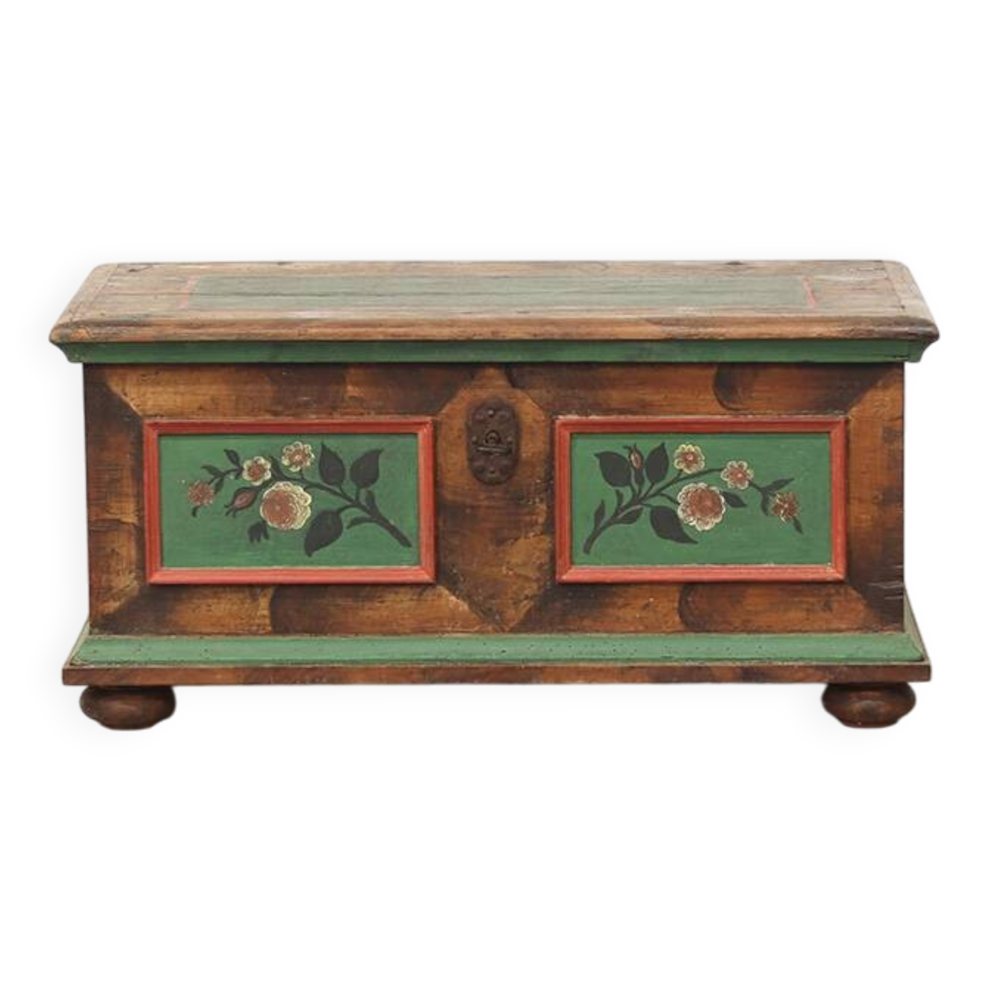 Painted Folk Art Bridal Chest