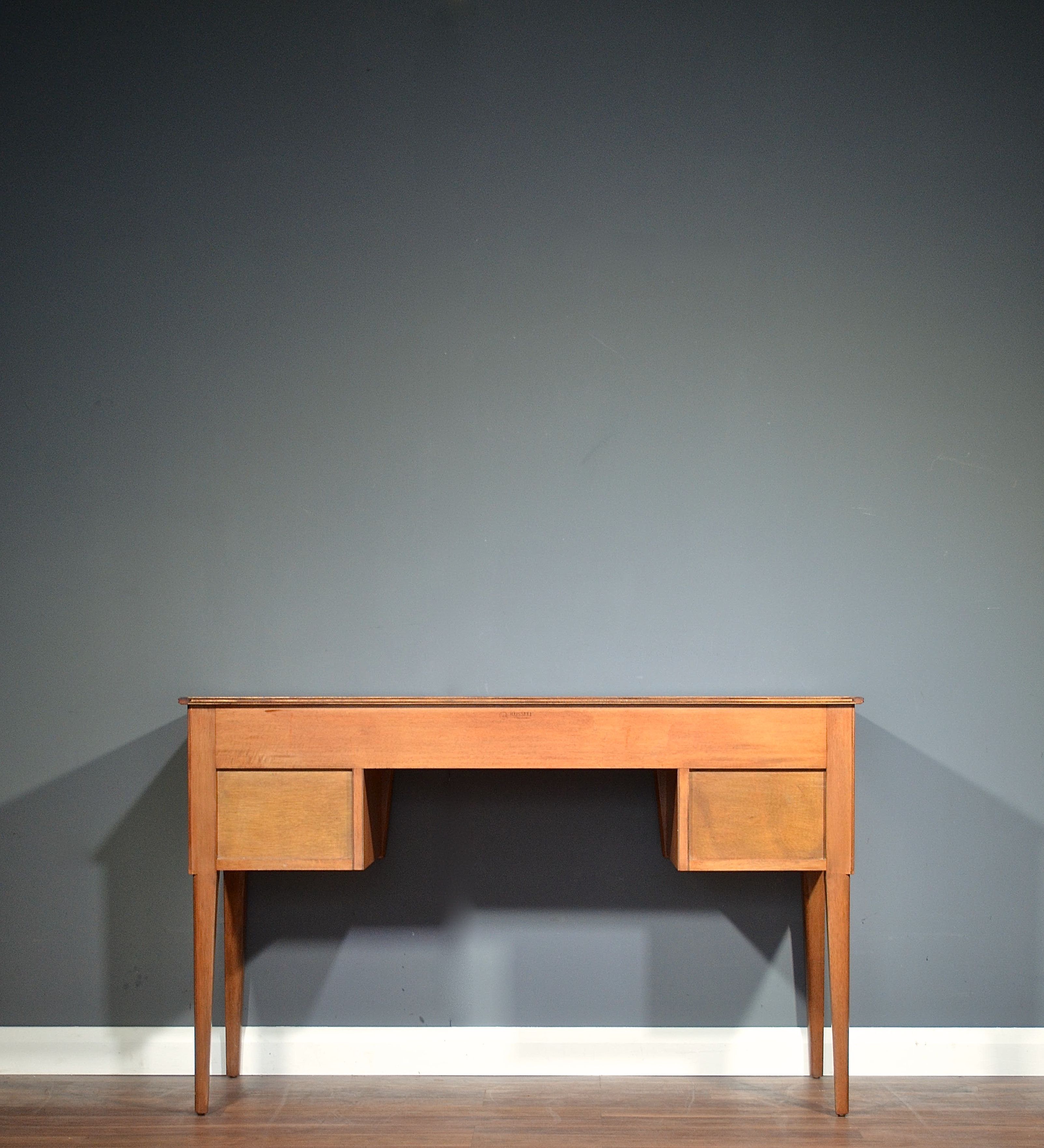 Midcentury Gordon Russell walnut and beech desk