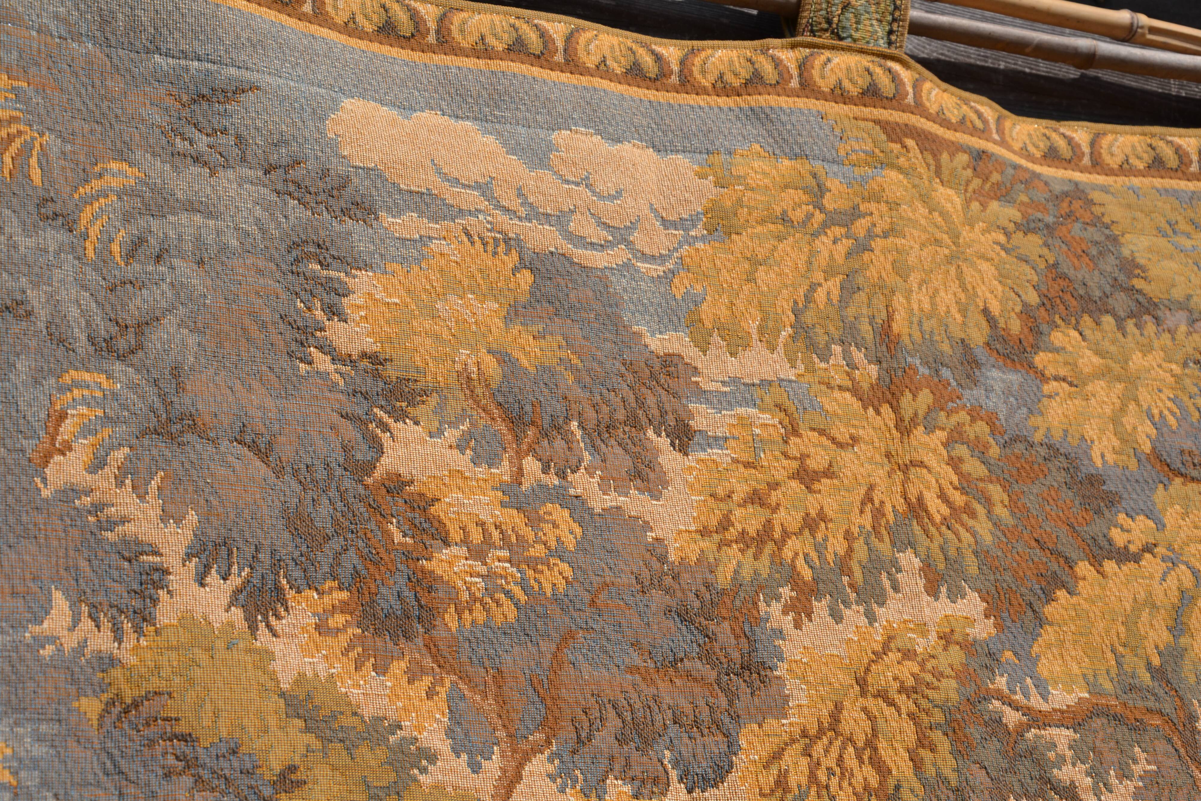 Tapisserie murale scène de chasse à courre