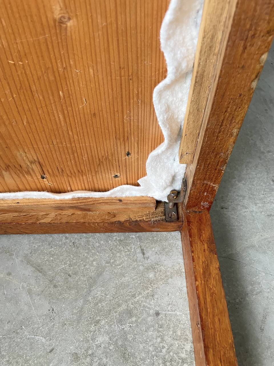 Pair of oak and straw armchairs, reconstruction style