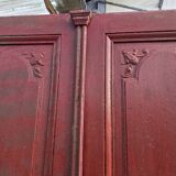 Ancienne double porte d’entrée en chêne